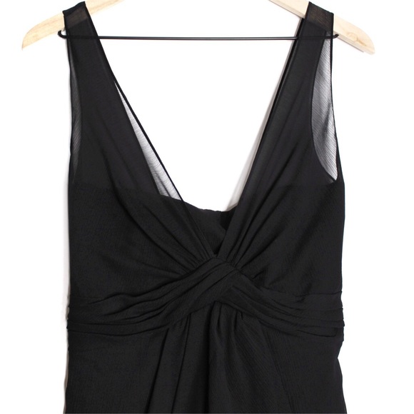 White by Vera Wang Column Chiffon Bridal Dress -C - Picture 4 of 8